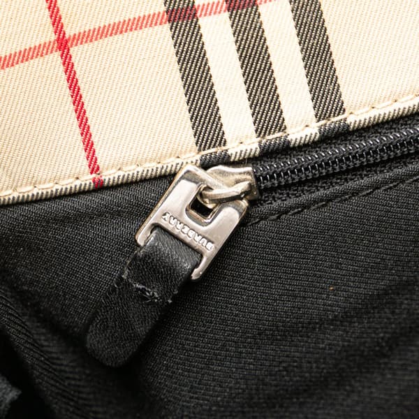 Pre-owned Burberry House Check Canvas Tote Brown