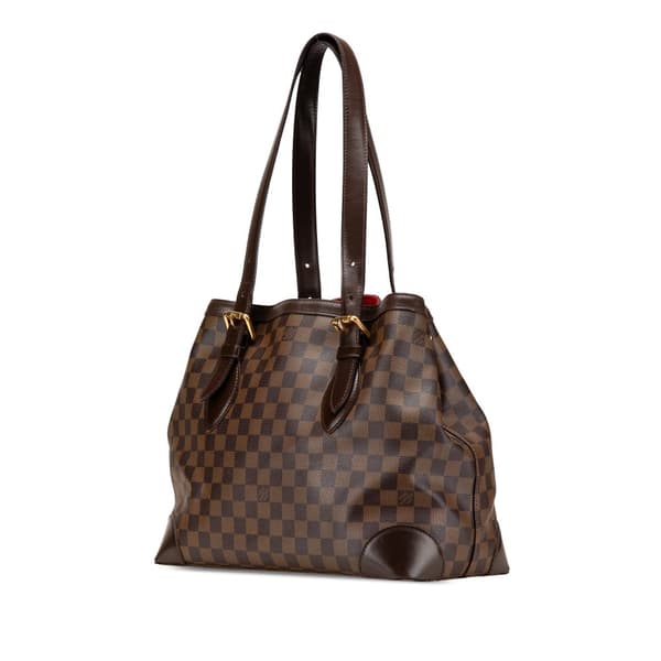 Pre-owned Louis Vuitton Damier Ebene Hampstead MM Brown
