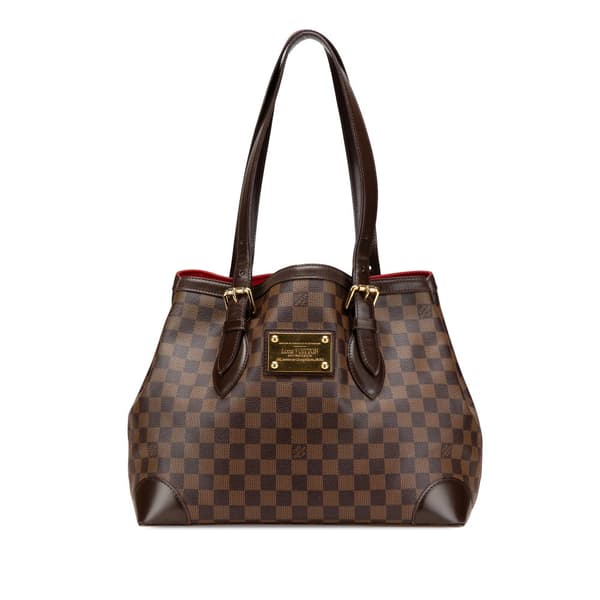 Pre-owned Louis Vuitton Damier Ebene Hampstead MM Brown