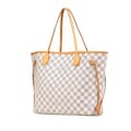 Miniatyrbilde 2 av 10: Pre-owned Louis Vuitton Damier Azur Neverfull MM White