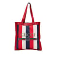 Miniatyrbillede 1 af 10: Pre-owned Gucci Canvas Sylvie Baiadera Tote Red