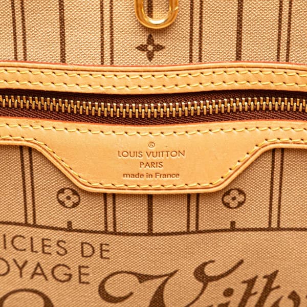 Pre-owned Louis Vuitton Monogram Neverfull MM Brown