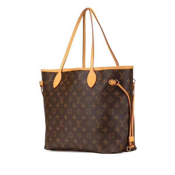 Pre-owned Louis Vuitton Monogram Neverfull MM Brown