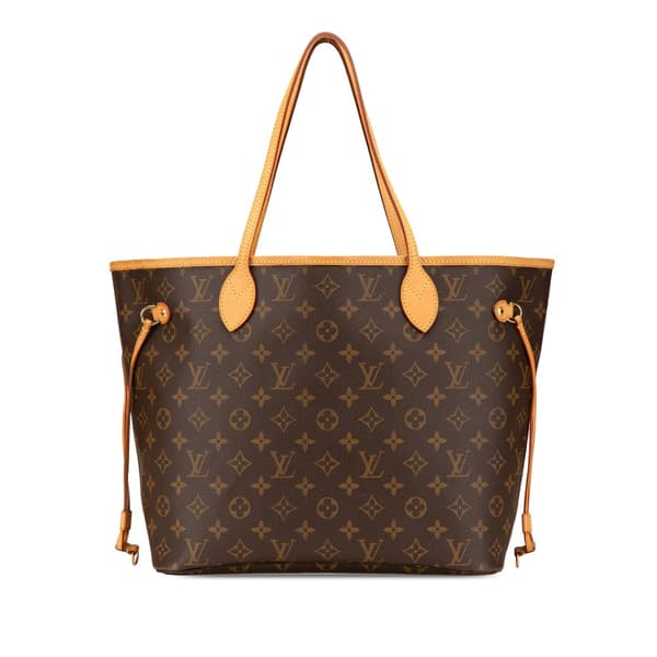 Pre-owned Louis Vuitton Monogram Neverfull MM Brown