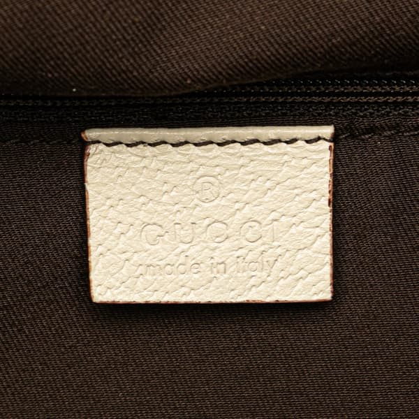Pre-owned Gucci GG Canvas Abbey D Ring Tote Brown