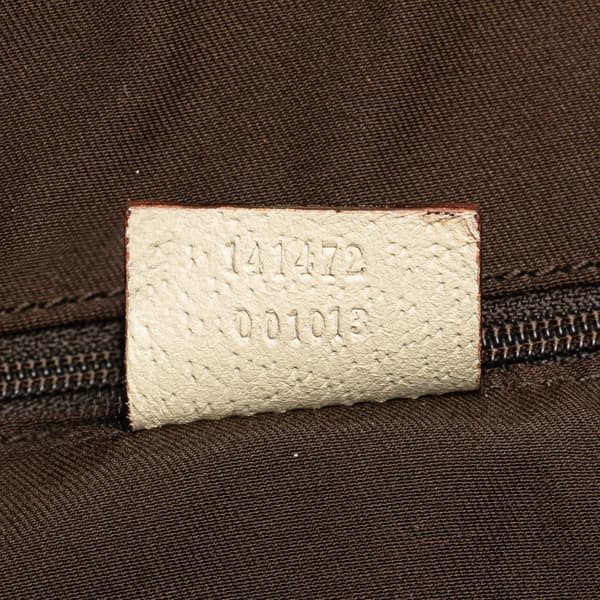 Pre-owned Gucci GG Canvas Abbey D Ring Tote Brown