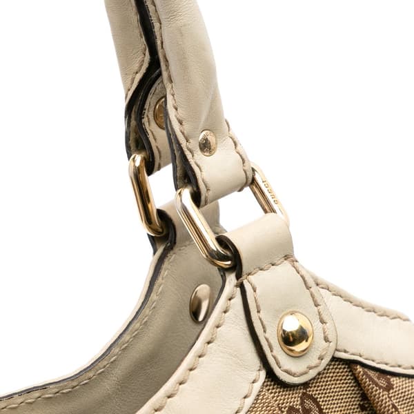 Pre-owned Gucci Medium GG Canvas Sukey Tote Brown