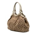 Miniatyrbild 2 av 9: Pre-owned Gucci Medium GG Canvas Sukey Tote Brown