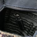 Miniatyrbilde 8 av 10: Pre-owned Prada Vitello Trimmed Tweed Flat Tote Purple