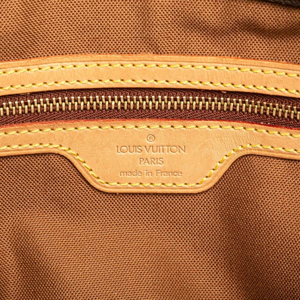Pre-owned Louis Vuitton Monogram Cabas Piano Brown