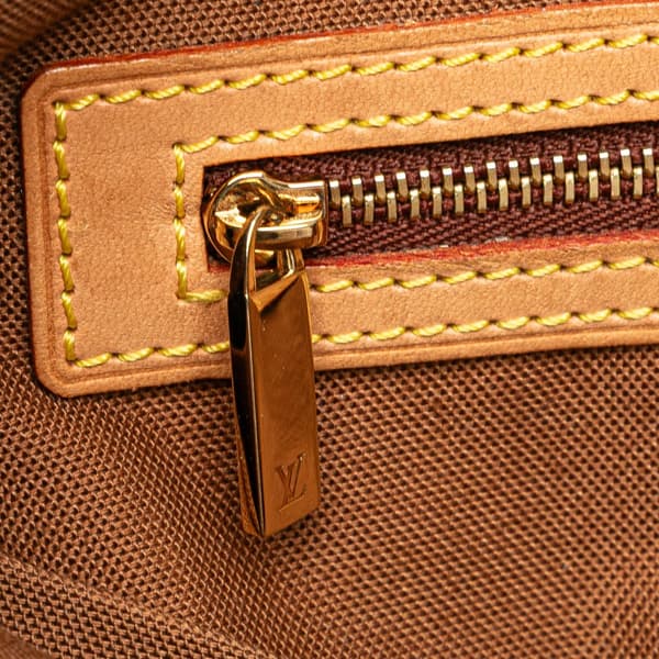 Pre-owned Louis Vuitton Monogram Cabas Piano Brown