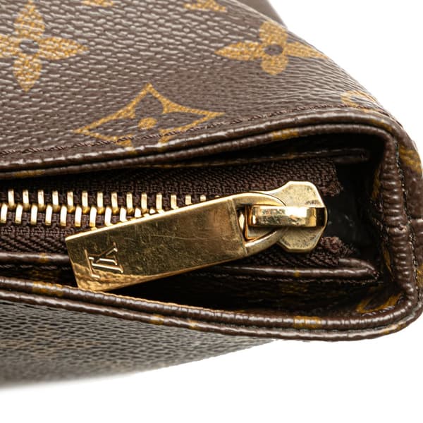 Pre-owned Louis Vuitton Monogram Cabas Piano Brown