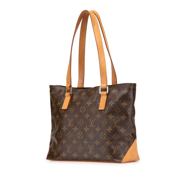 Pre-owned Louis Vuitton Monogram Cabas Piano Brown