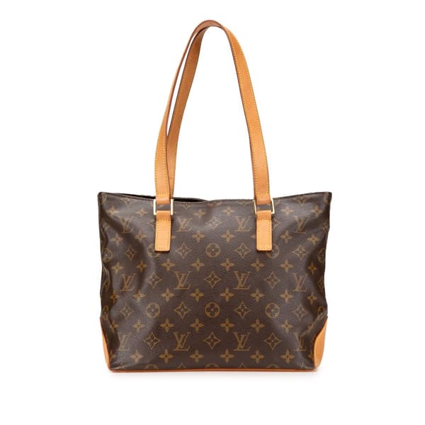 Pre-owned Louis Vuitton Monogram Cabas Piano Brown
