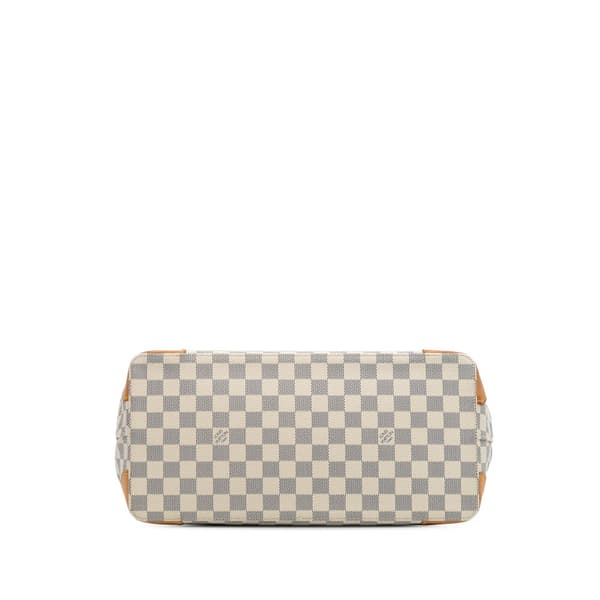 Pre-owned Louis Vuitton Damier Azur Hampstead MM White