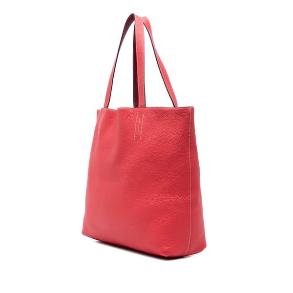 Pre-owned Hermès Clemence Double Sens 36 Red