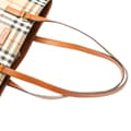 Miniatyrbild 10 av 10: Pre-owned Burberry Haymarket Check Canvas Tote Brown