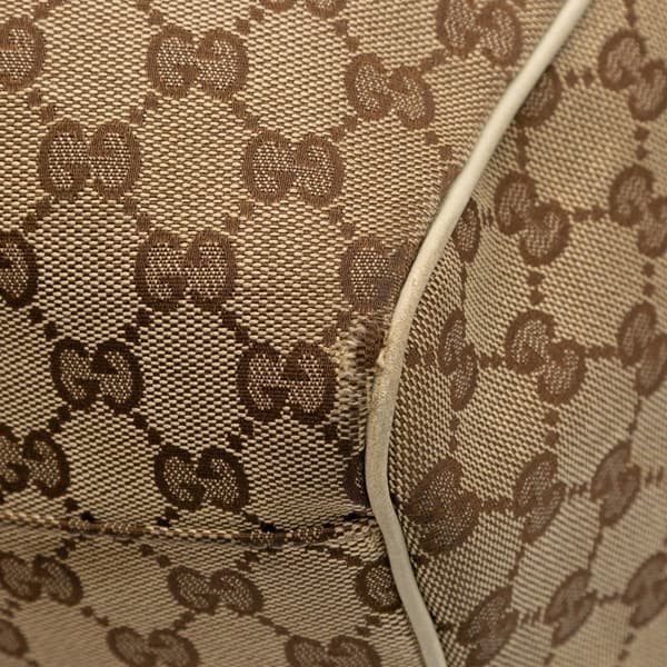 Pre-owned Gucci Large GG Canvas Sukey Tote Brown