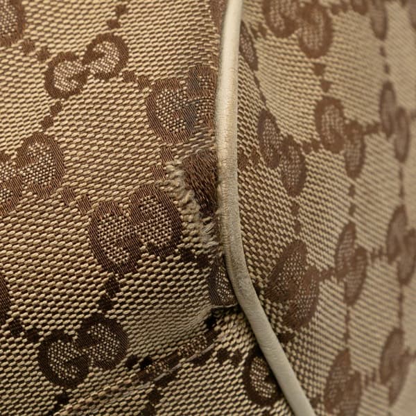 Pre-owned Gucci Large GG Canvas Sukey Tote Brown
