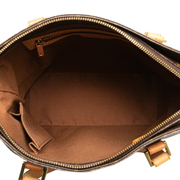 Pre-owned Louis Vuitton Monogram Cabas Piano Brown