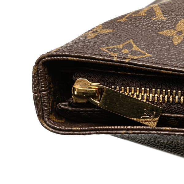 Pre-owned Louis Vuitton Monogram Cabas Piano Brown
