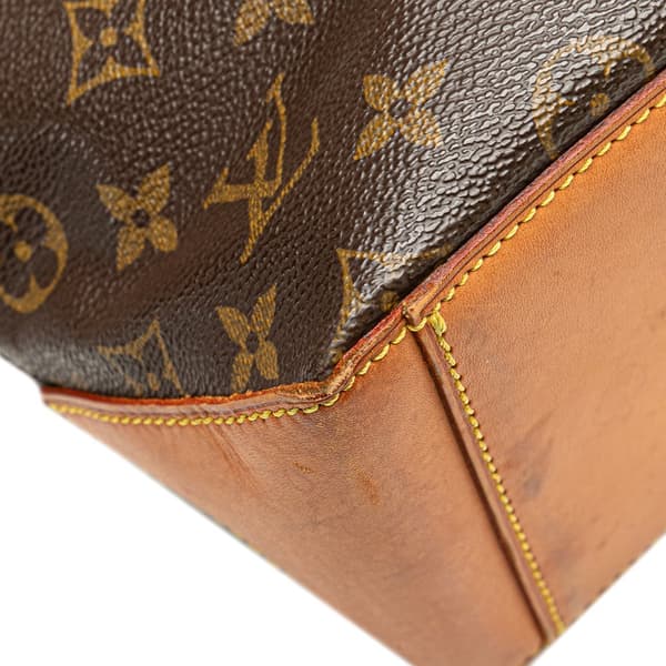 Pre-owned Louis Vuitton Monogram Cabas Piano Brown