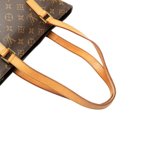 Pre-owned Louis Vuitton Monogram Cabas Piano Brown