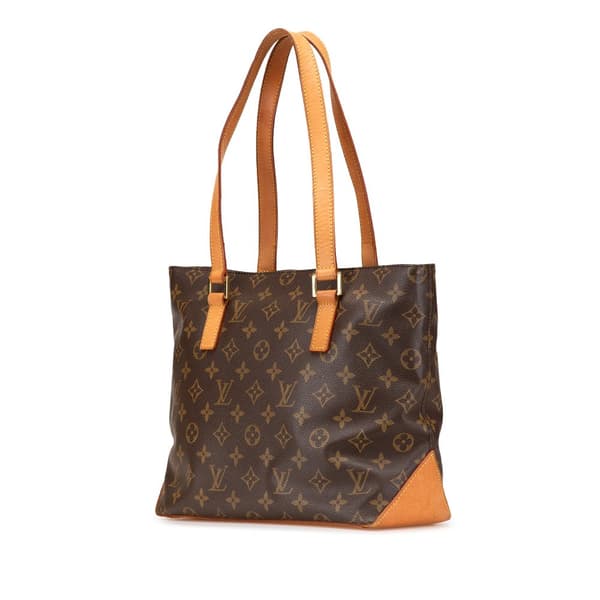 Pre-owned Louis Vuitton Monogram Cabas Piano Brown
