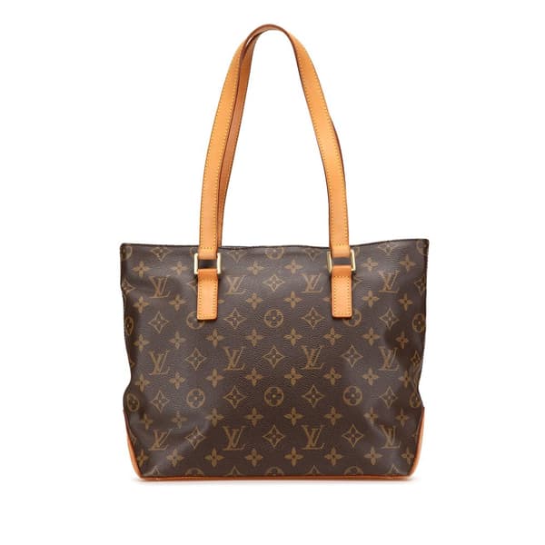 Pre-owned Louis Vuitton Monogram Cabas Piano Brown