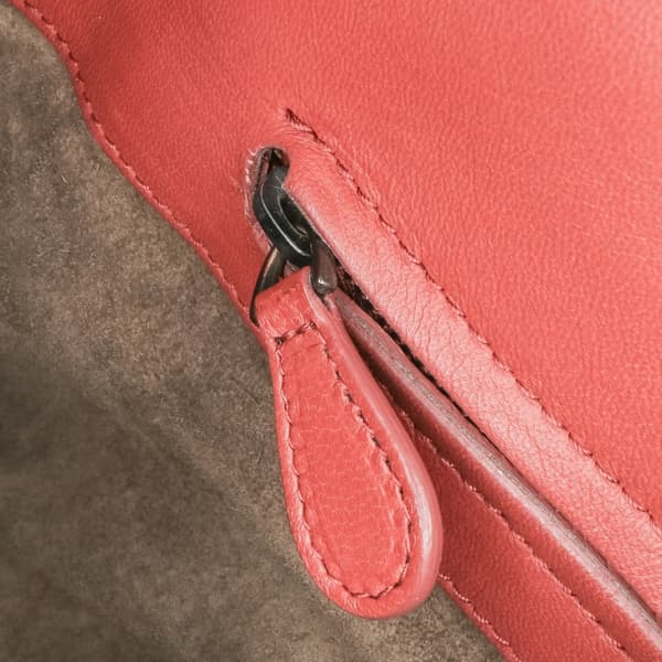 Pre-owned Bottega Veneta Nappa Intrecciato Milano Tote Red