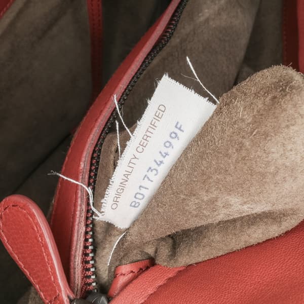 Pre-owned Bottega Veneta Nappa Intrecciato Milano Tote Red
