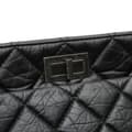 Miniatyrbillede 6 af 10: Pre-owned Chanel Reissue 2.55 Quilted Aged Calfskin Tote Black