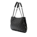 Miniatyrbillede 2 af 9: Pre-owned Chanel CC Quilted Caviar Expandable Tote Black