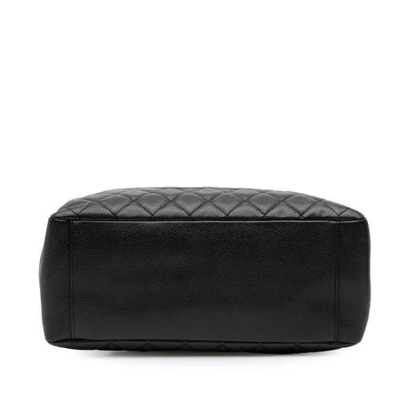 Pre-owned Chanel Caviar Grand Shopping Tote Black
