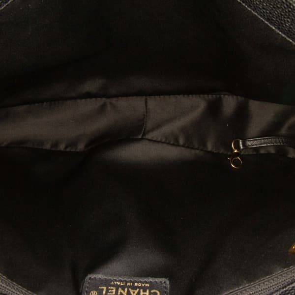 Pre-owned Chanel Caviar Grand Shopping Tote Black