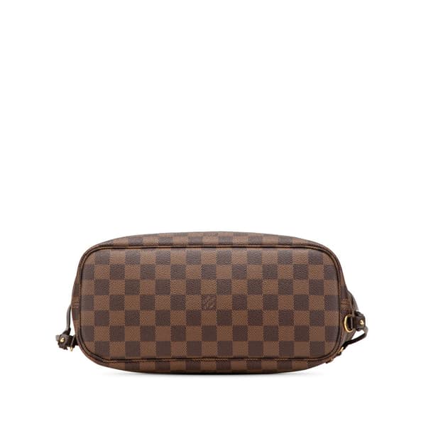 Pre-owned Louis Vuitton Damier Ebene Neverfull PM Brown