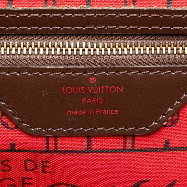 Pre-owned Louis Vuitton Damier Ebene Neverfull PM Brown