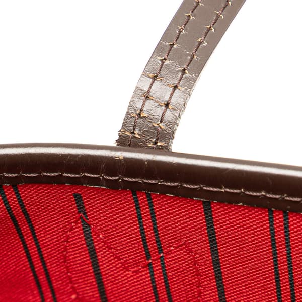 Pre-owned Louis Vuitton Damier Ebene Neverfull PM Brown