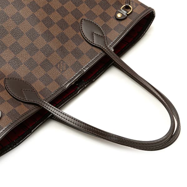 Pre-owned Louis Vuitton Damier Ebene Neverfull PM Brown