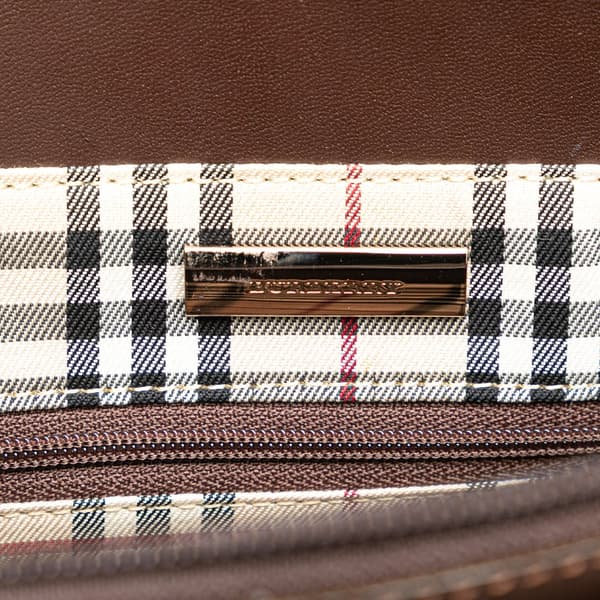 Pre-owned Burberry Leather Tote Brown