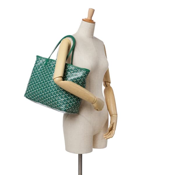 Pre-owned Goyard Goyardine Saint Louis PM Green
