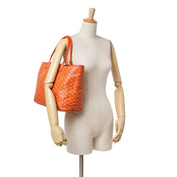 Pre-owned Goyard Goyardine Saint Louis PM Orange