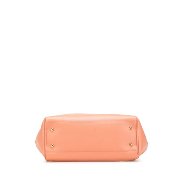 Pre-owned LOEWE Leather Heritage Tote Pink