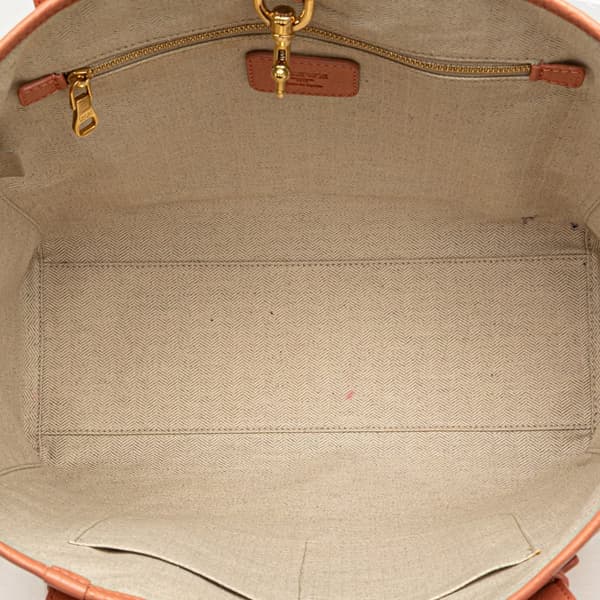 Pre-owned LOEWE Leather Heritage Tote Pink