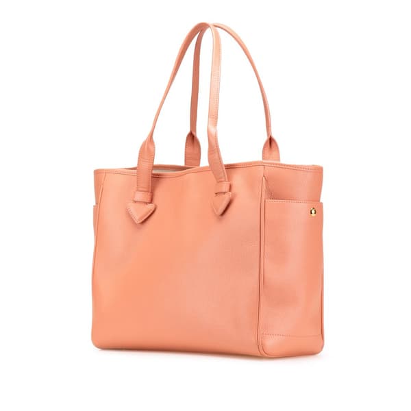 Pre-owned LOEWE Leather Heritage Tote Pink