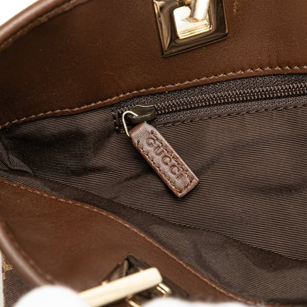 Pre-owned Gucci GG Canvas Tote Brown