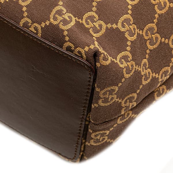 Pre-owned Gucci GG Canvas Tote Brown