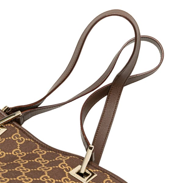 Pre-owned Gucci GG Canvas Tote Brown