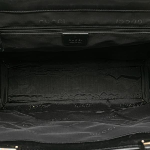 Pre-owned Gucci GG Canvas Jackie Tote Black