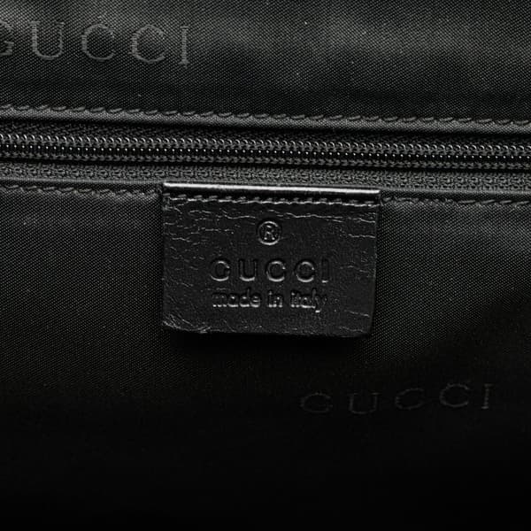 Pre-owned Gucci GG Canvas Jackie Tote Black
